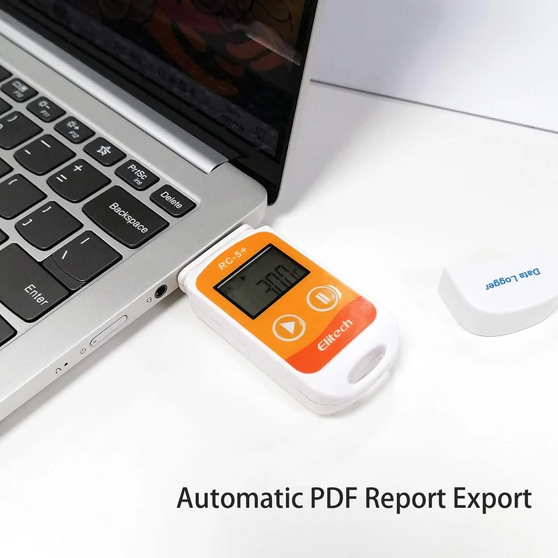 Enregistreur de données Elitech RC-5+, enregistreur de température USB, rapport PDF
