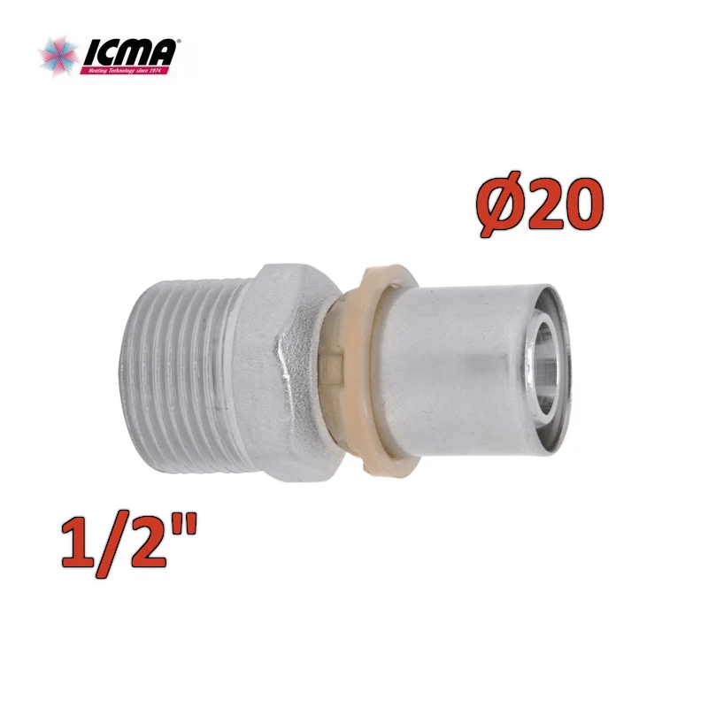 ICMA 402 - Raccord mâle droit à sertir 1/2'' x 20 SEMPITER®