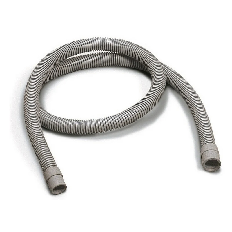 Tuyau d'extension de vidange pour machine à laver en thermoplastique de 2 m avec manchons en caoutchouc de 19 x 21 mm