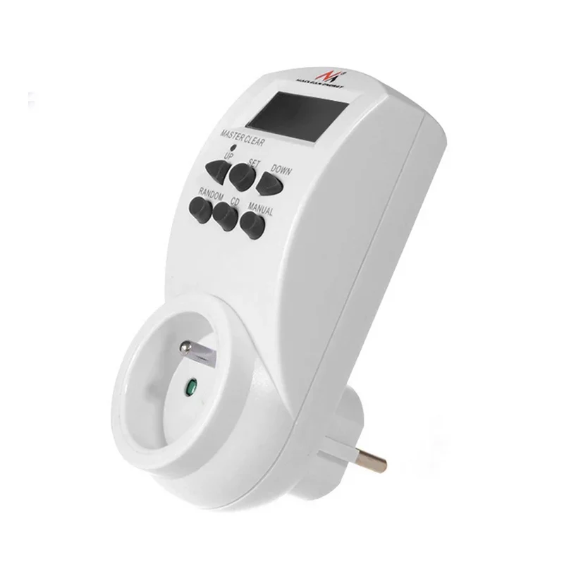 Programmateur de prise de minuterie numérique hebdomadaire Schuko