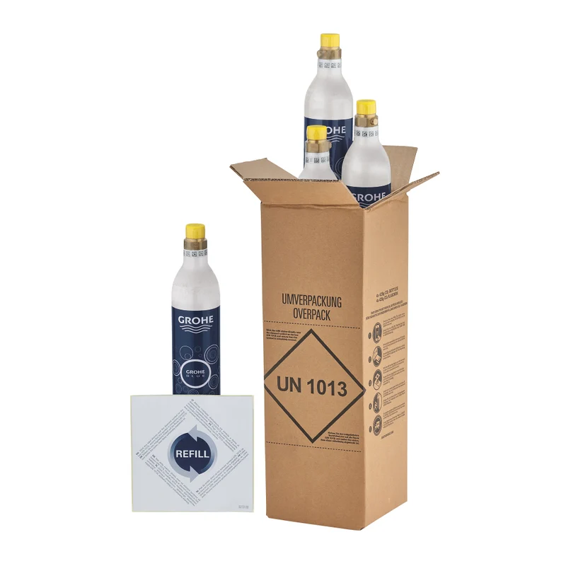 Kit de démarrage GROHE bleu, cylindre de CO2 425 g (4 pièces)