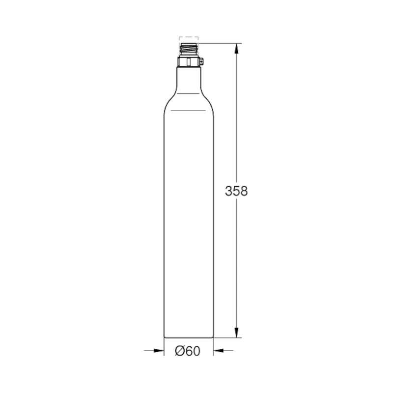 Kit de démarrage GROHE bleu, cylindre de CO2 425 g (4 pièces)