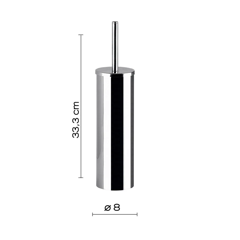 Brosse WC en acier - GENZIANA GEDY