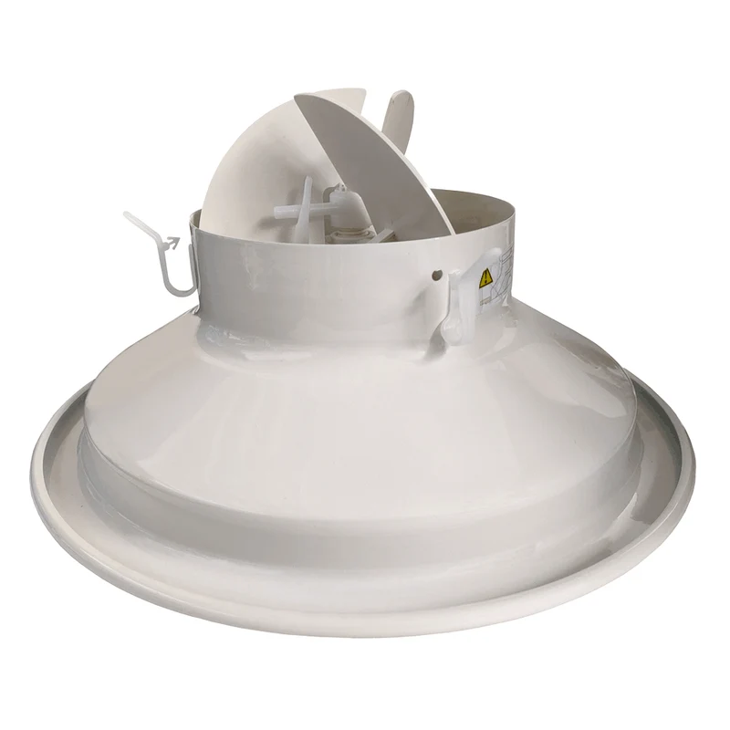 Diffuseur circulaire à cônes réglables, anémomètre, Ø 160 mm en aluminium blanc, avec clapet intégré