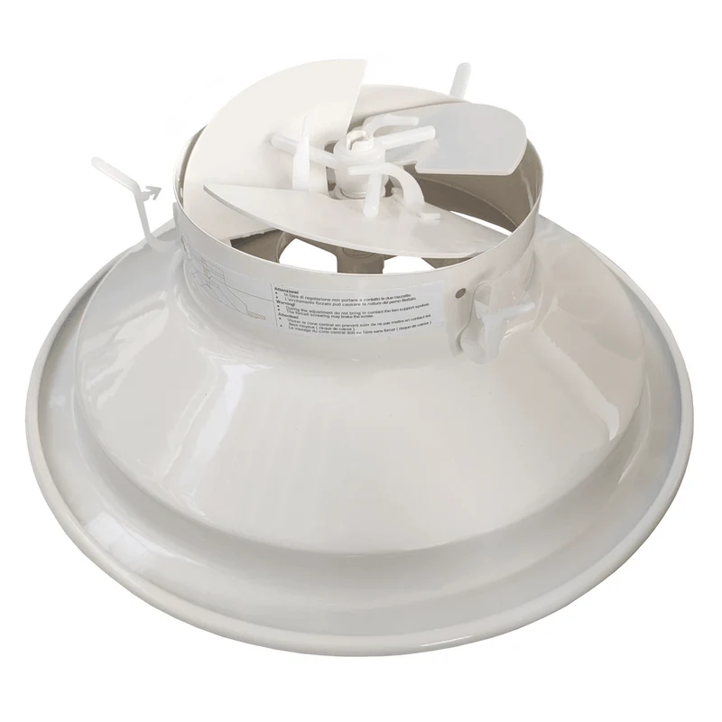 Diffuseur circulaire à cônes réglables, anémomètre, Ø 160 mm en aluminium blanc, avec clapet intégré