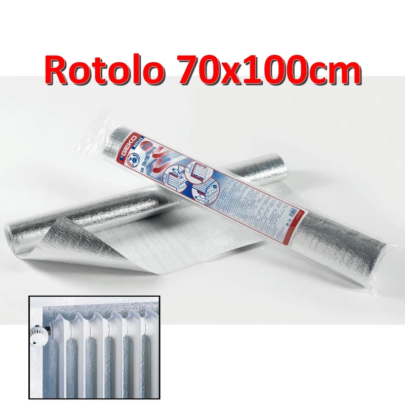 Panneau réfléchissant la chaleur REFLEX pour radiateurs, rouleau de 100 x 70 cm