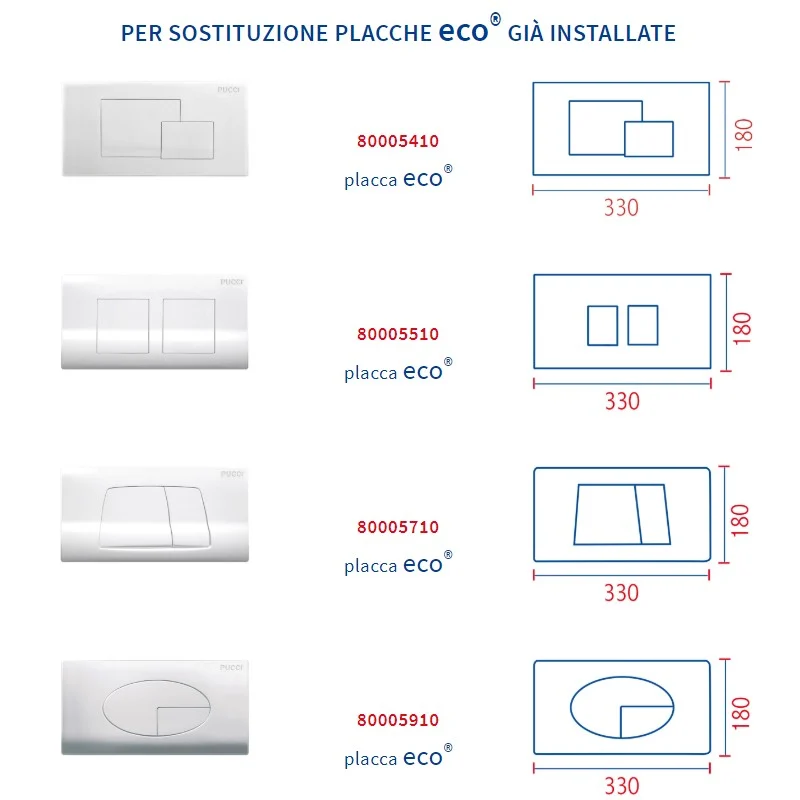Pucci - Plaque ECO avec cadre et porte - 80179560
