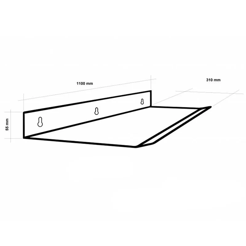 Déflecteur d'air transparent pour climatiseur split 110x31x5 (cm)