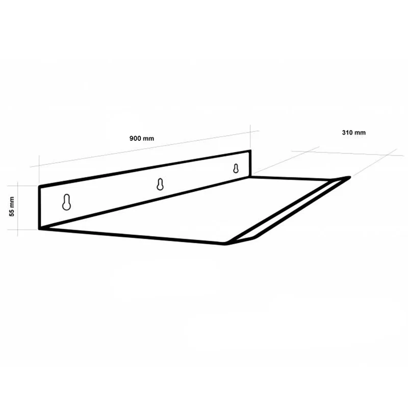 Déflecteur d'air transparent pour climatiseur split 90x31x5 (cm)