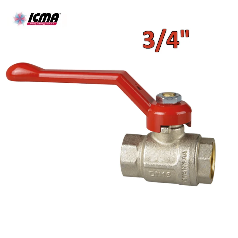 ICMA 350 - Vanne à bille ? Filetage 3/4'' F/F - Levier long