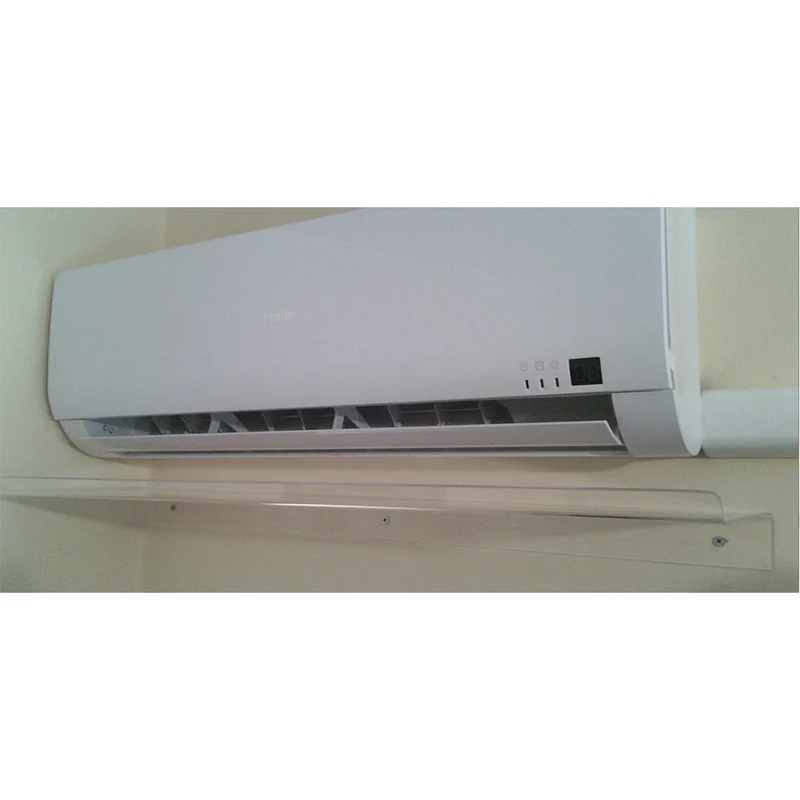 Déflecteur d'air transparent pour climatiseur split 90x31x5 (cm)