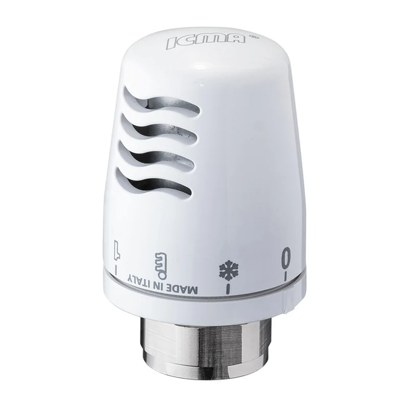 Kit thermostatique ICMA - vanne + verrou + tête thermostatique 1/2'' avec raccord en cuivre ou multicouche