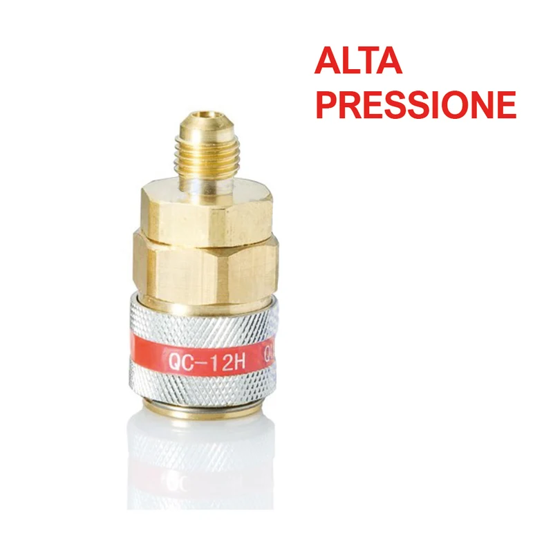 Raccord rapide droit haute pression 1/4 SAE - Gaz R134A