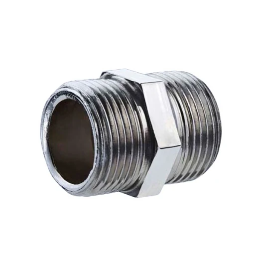 Mamelon en acier galvanisé 1/4'' mâle mâle - 1 PIÈCE