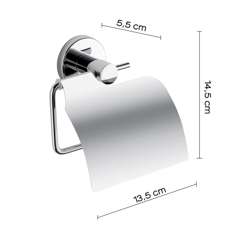 Porte-rouleau de papier toilette en acier recouvert - FELCE GEDY FE25