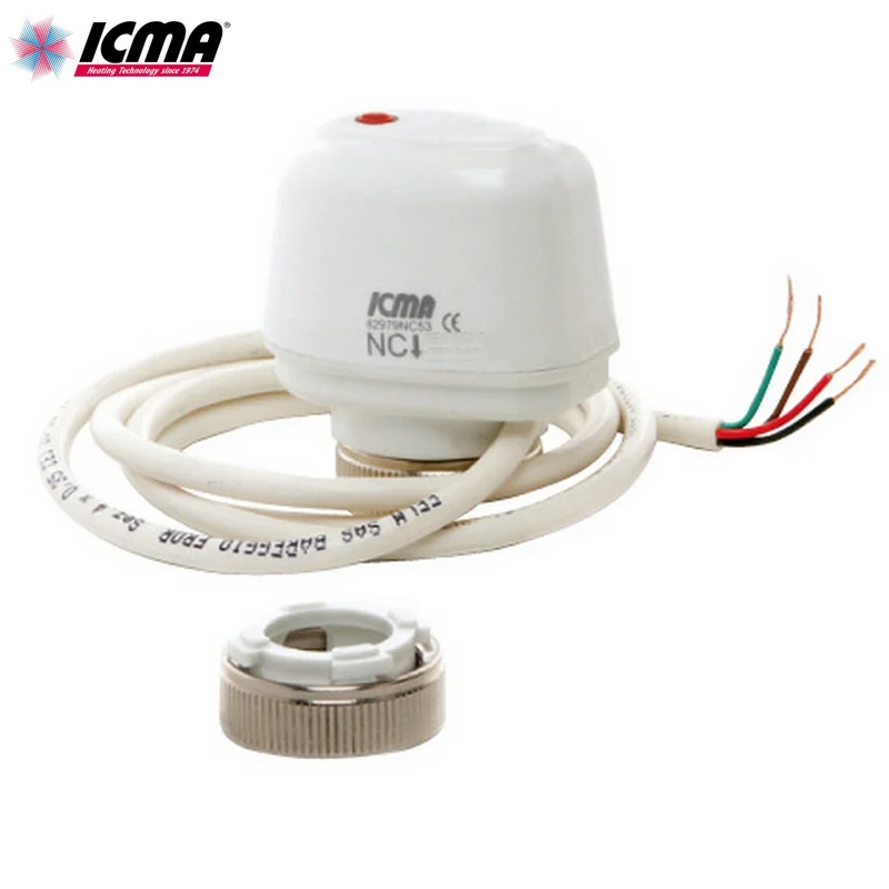 Tête de commande d'actionneur électrothermique M30X1,5 230 VOLTS ICMA 82979NC53