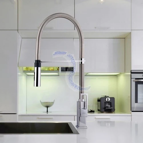 Mitigeur d'évier de cuisine professionnel Paffoni EF179 CR EFFE - 2 jets