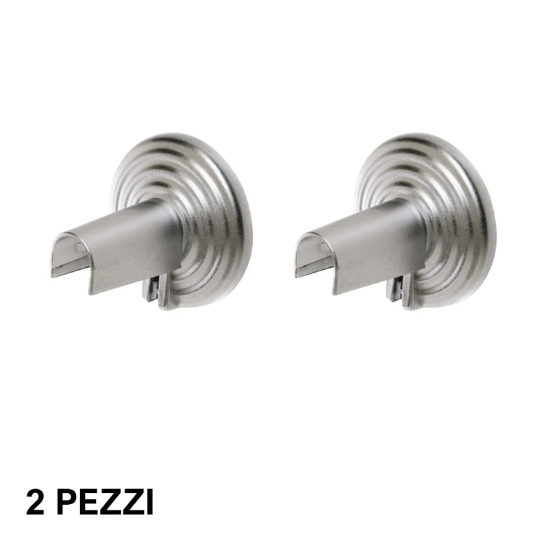 Rosace chromée pour cache-tuyau de radiateur - 2 pièces