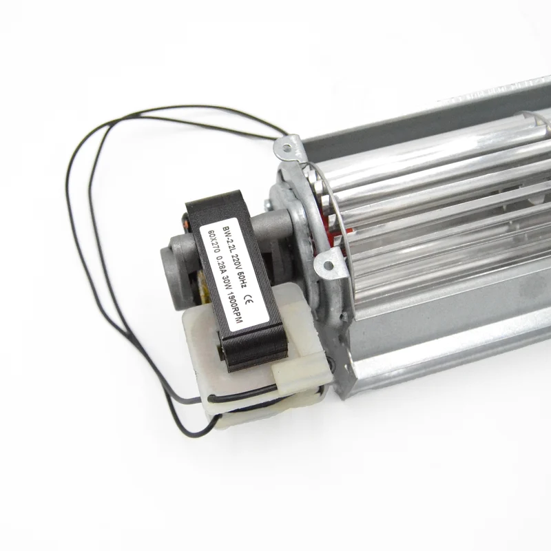 Ventilateur tangentiel gauche 270 mm, lot de 15 mm, 220 V, 50 Hz