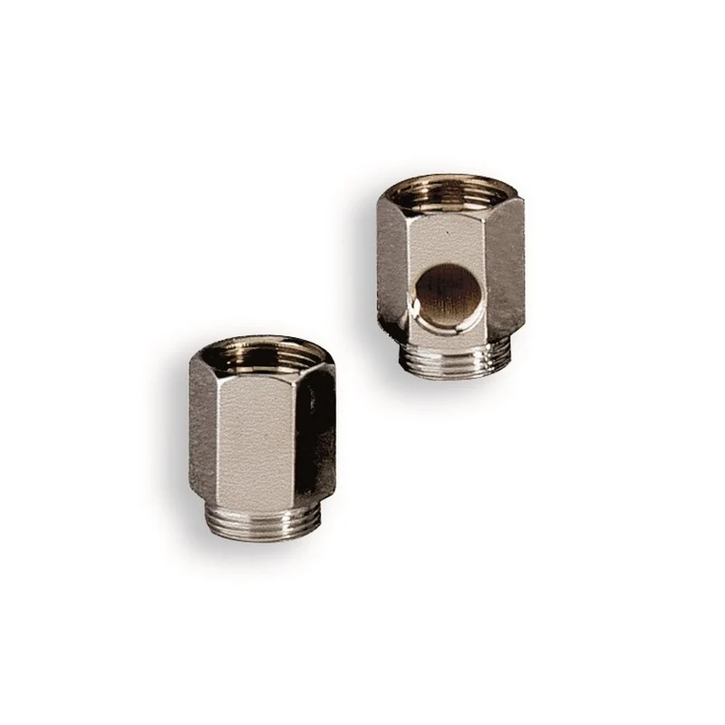 Paire d'entretoises chromées MF 3/4'' x 3/4'' pour mélangeur mural avec douille 3/8''