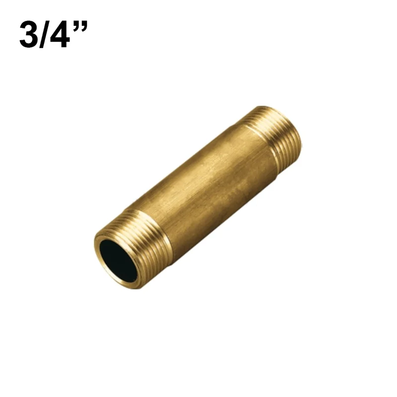 Raccord mâle/mâle en laiton de 3/4'' x 150 mm - 15 cm