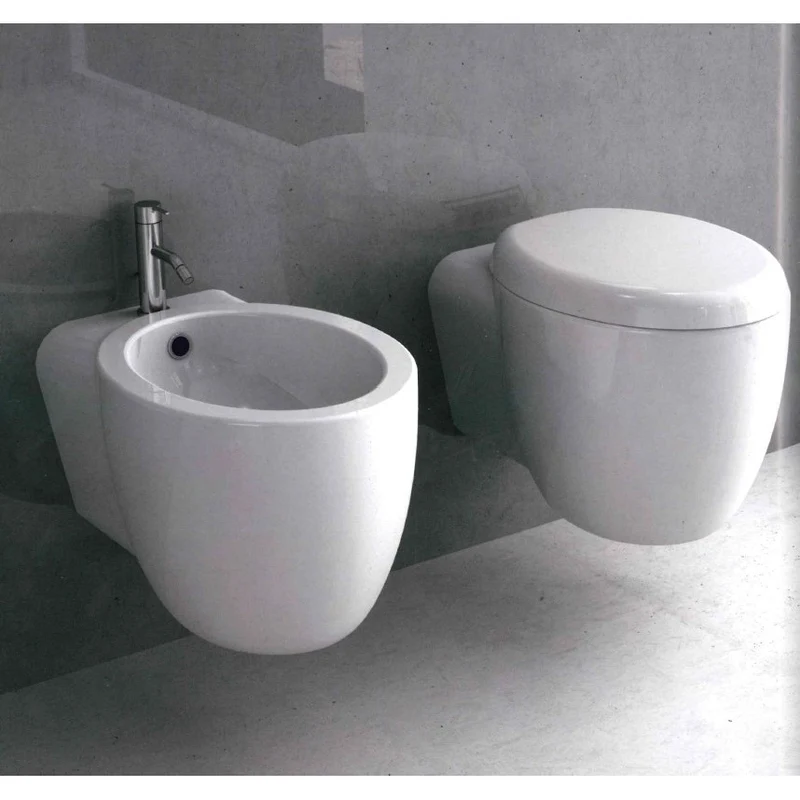 WC suspendu avec siège et bidet - Modèle MINI 9.0