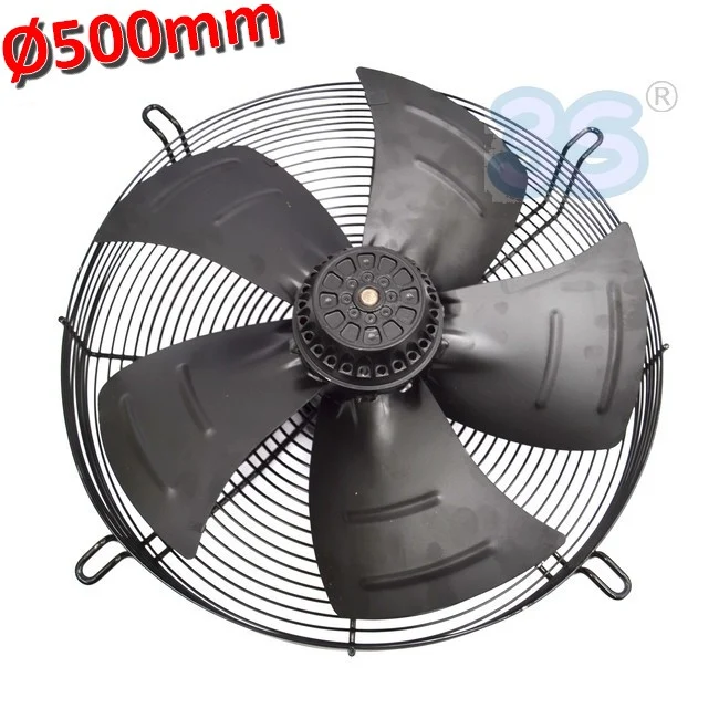 Extracteur d'air axial Ø 500 mm 420 W 220 V - avec moteur et grille