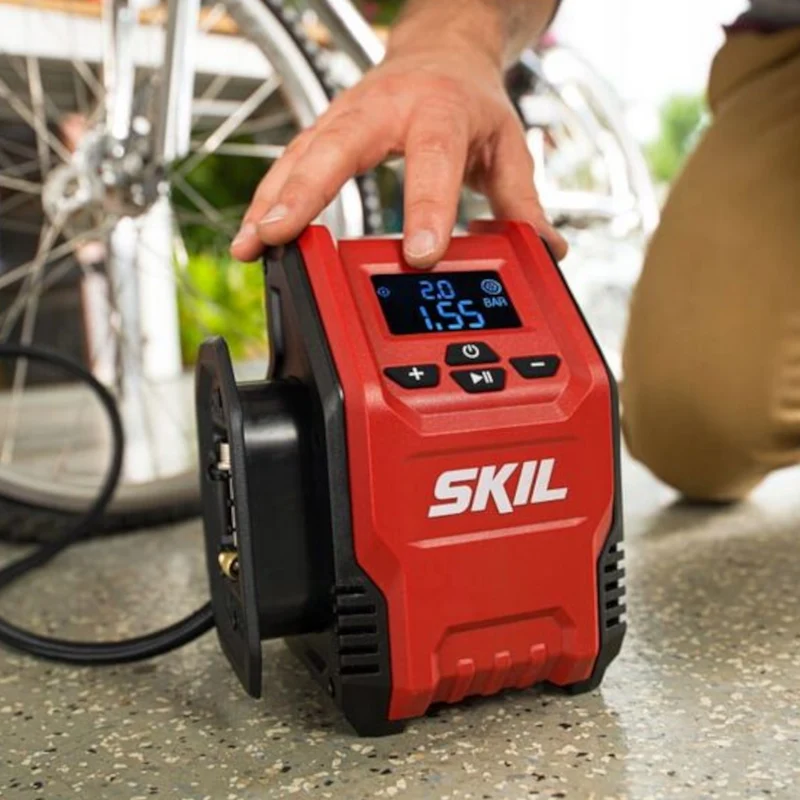 Compresseur d'air SKIL 2153 CA avec écran LCD - Batterie 12V (non incluse)
