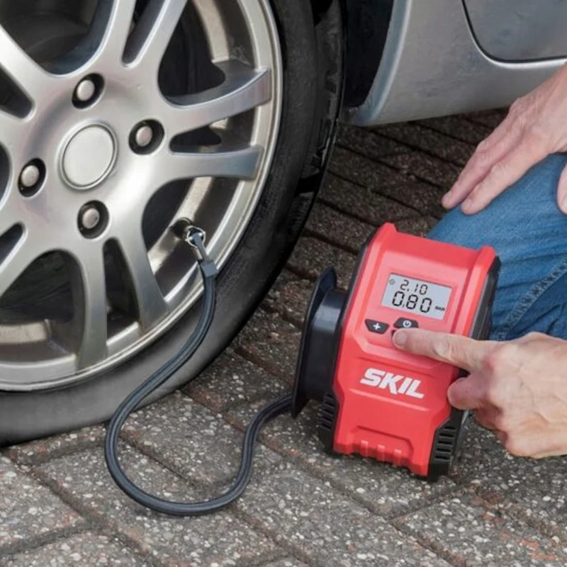 Compresseur d'air SKIL 2153 CA avec écran LCD - Batterie 12V (non incluse)
