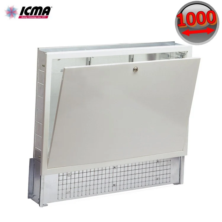 Réservoir encastré ICMA, modèle 196, largeur 1000 mm, épaisseur réglable 90/110 mm - pour collecteur