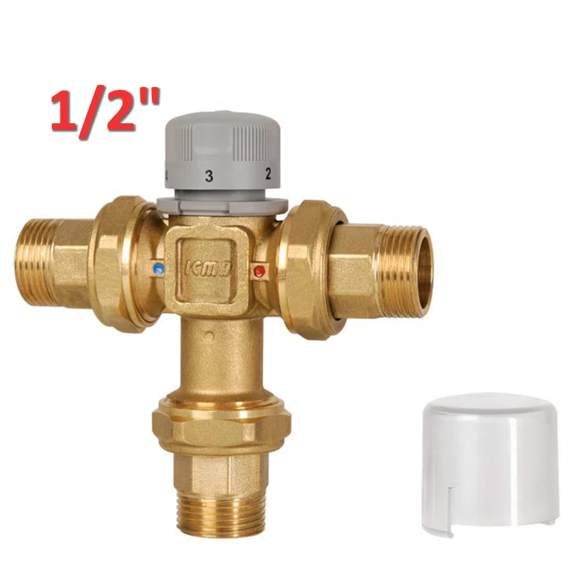 ICMA 148 - Mitigeur thermostatique en laiton 1/2'' avec buse - vanne de mélange
