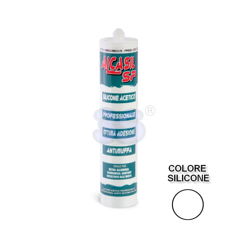 ALCASIL SP - Mastic silicone acétique blanc universel pour applications professionnelles