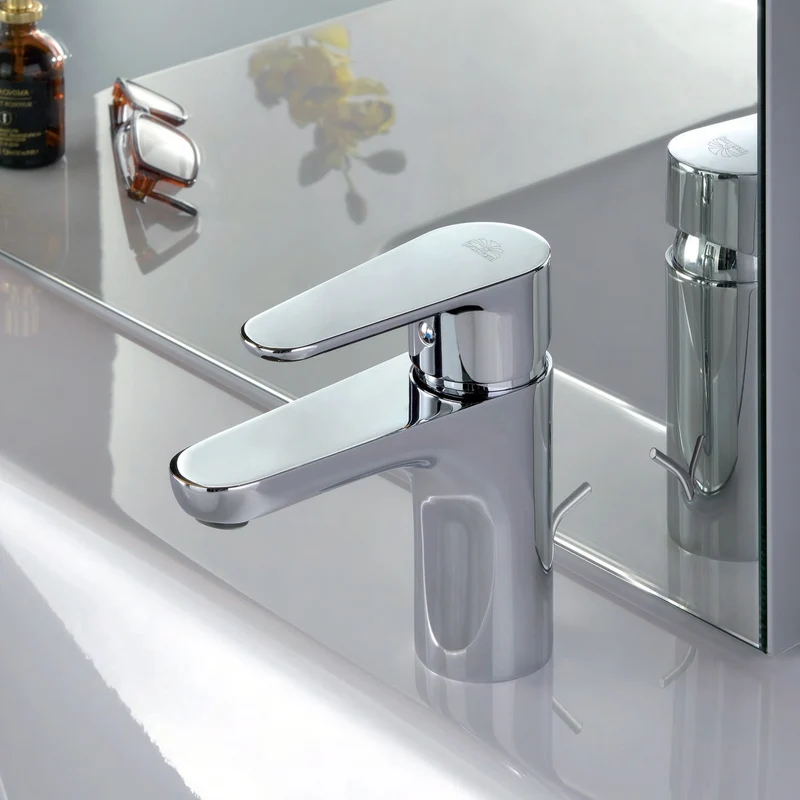 Mitigeur de lavabo Paffoni GR075CR vert avec bonde de 32 mm (1 1/4")