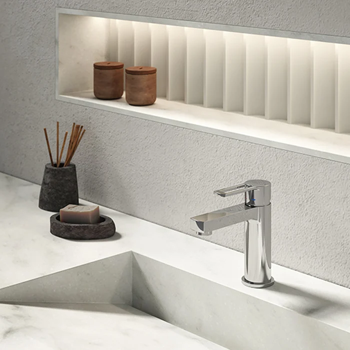 Mitigeur de lavabo RIN075 CR RINGO PAFFONI avec bonde