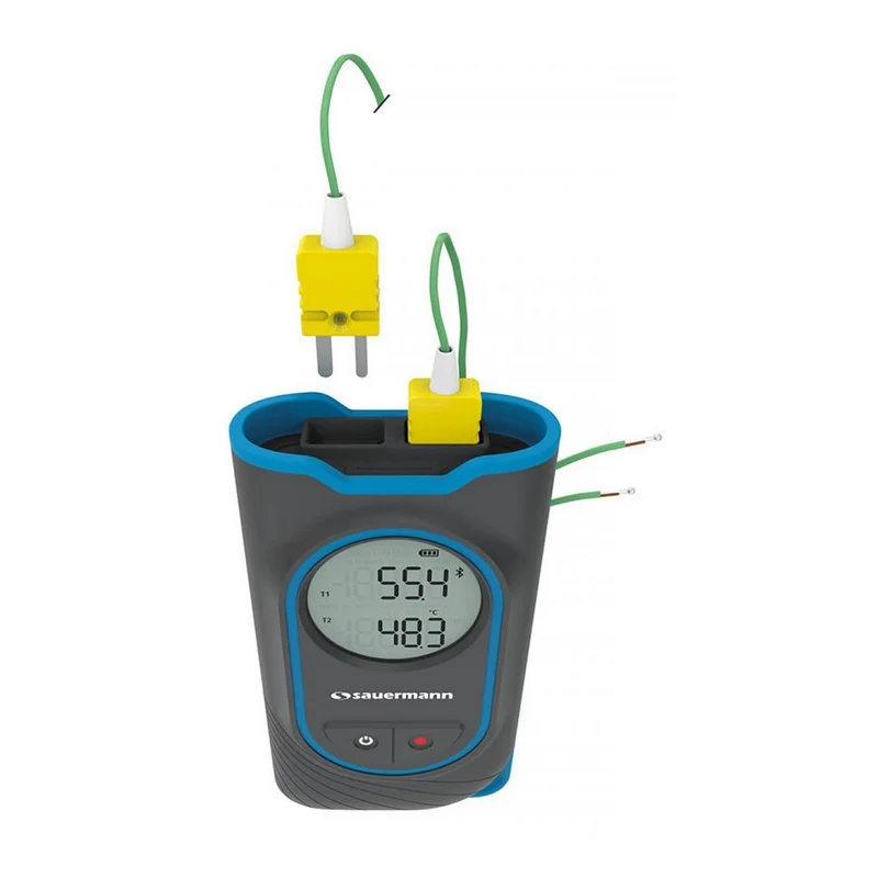 SAUERMANN Si-TT3 - Thermomètre sans fil à double entrée, thermocouple de type K