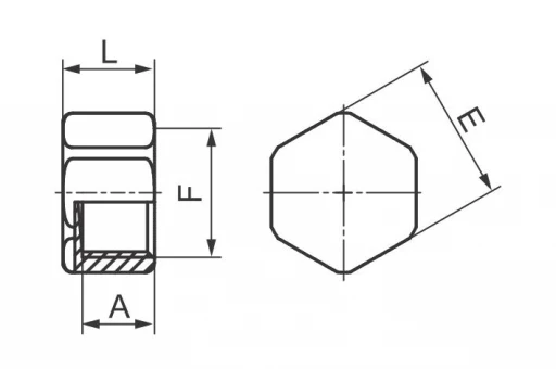 Bouchon femelle 3/8'' en acier galvanisé - 1 PIÈCE