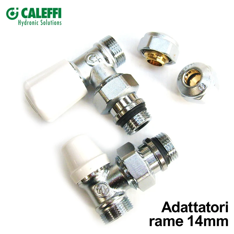 Kit de valve de verrouillage d'adaptateur en cuivre Caleffi D.14