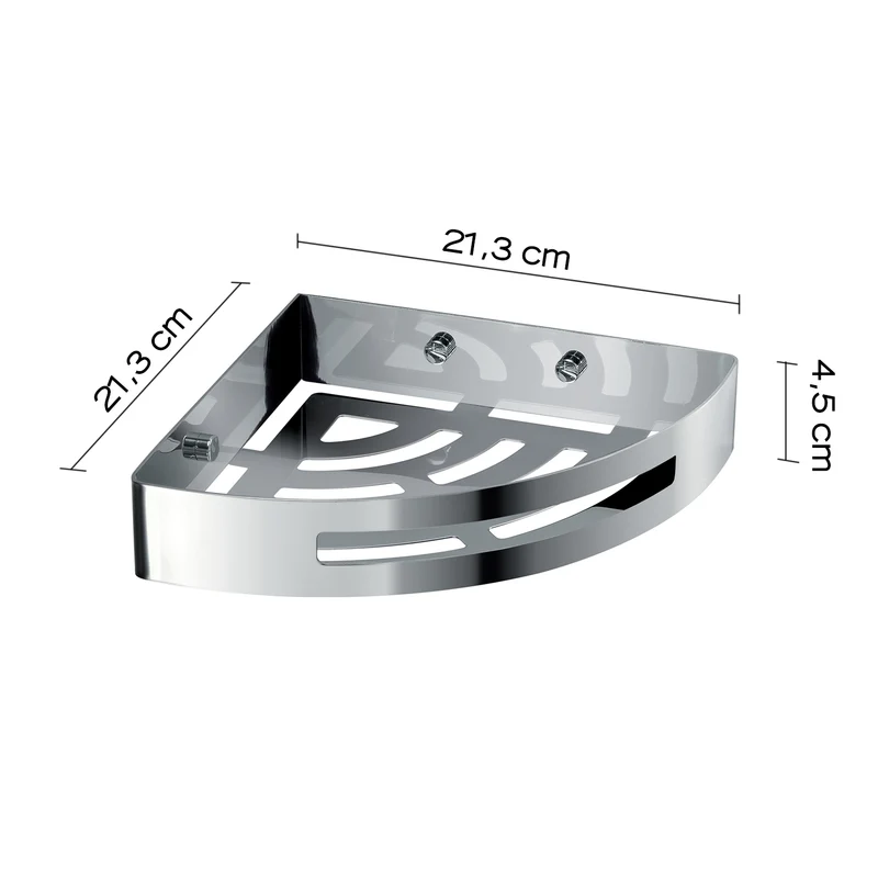 Étagère d'angle de douche en acier inoxydable - G-Nerva GEDY 2479