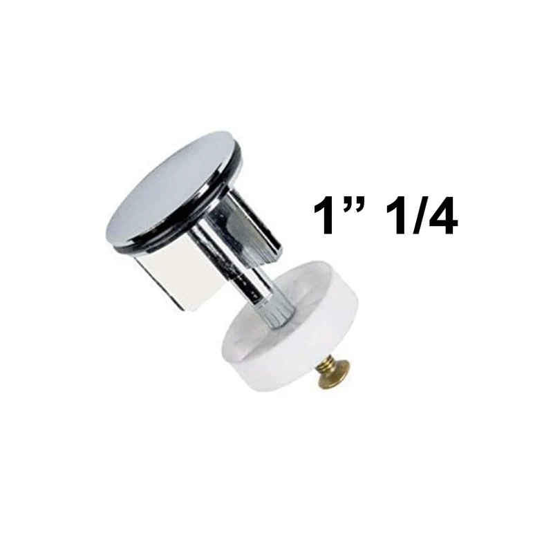 Bouchon de vidange chromé 1'' 1/4" à clapet - Ø 39 mm
