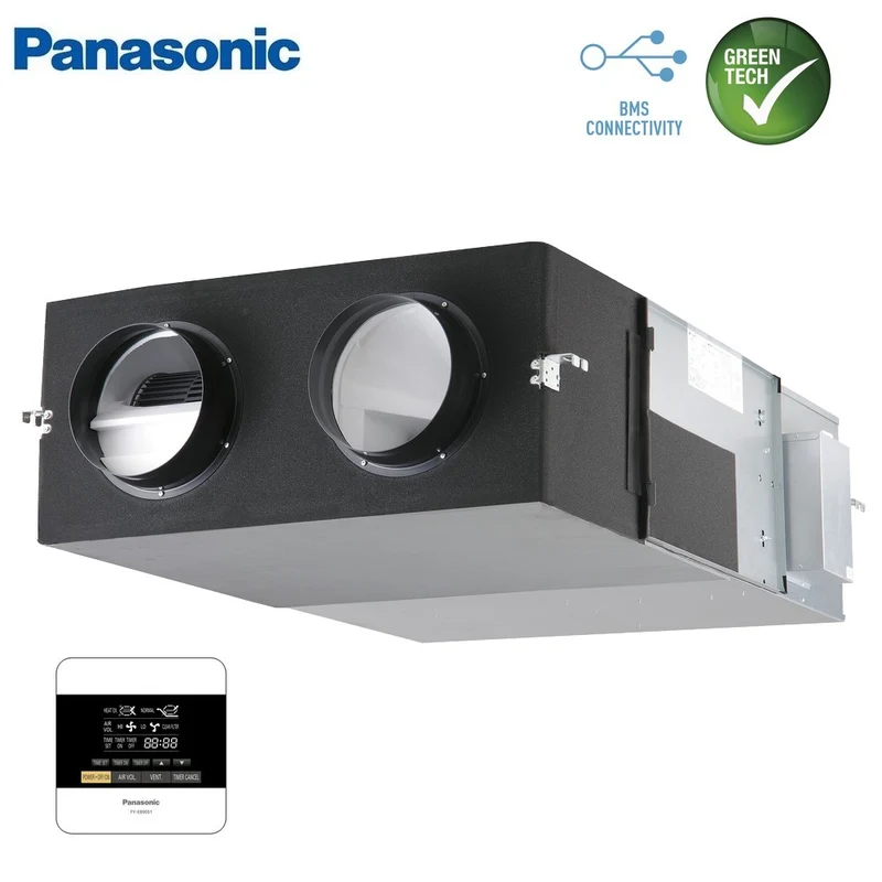Unité de récupération de chaleur centralisée Panasonic VMC 1000 m³/h - commande murale incluse