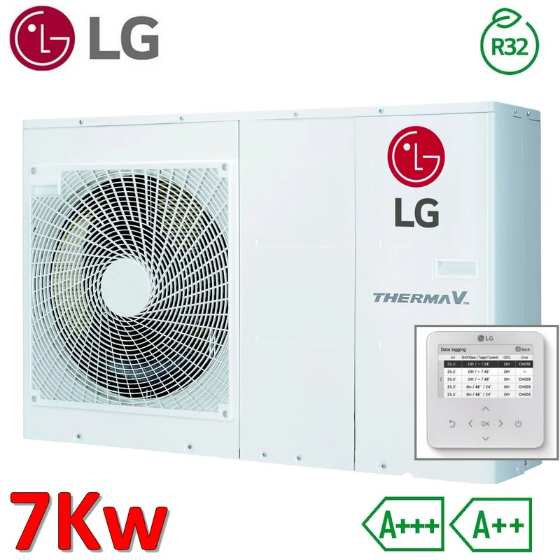 Pompe à chaleur air-eau LG Therma V Monobloc S R32 7,0 kW