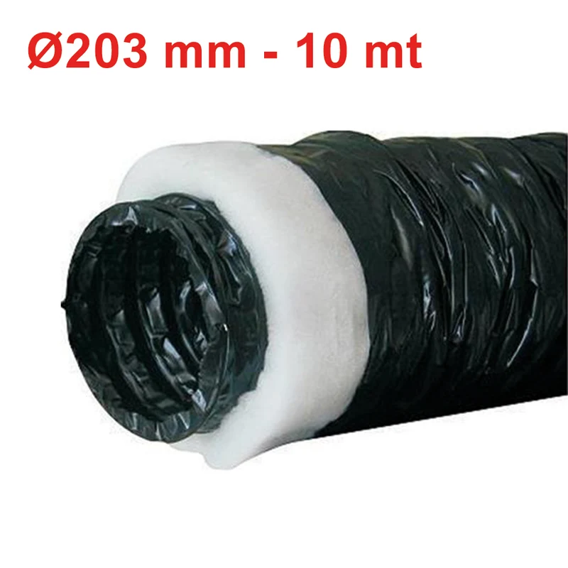 Gaine en polyéthylène souple, indéchirable et isolée, classe 1 - Ø 203 mm, rouleau de 10 m