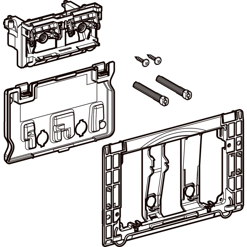 Kit d'adaptation de montage sur plaque GEBERIT SIGMA pour réservoir UNICA