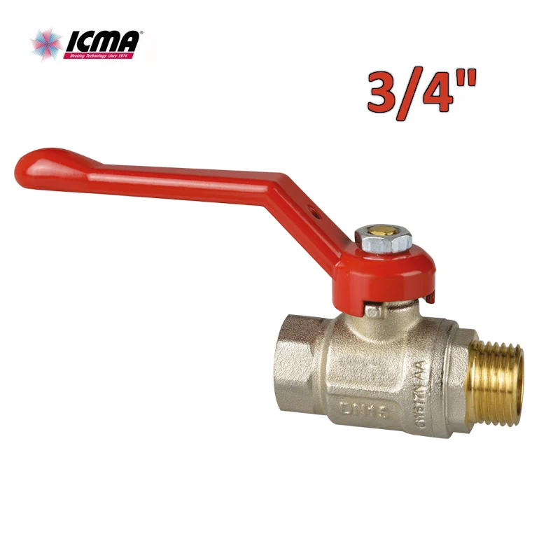 ICMA 352 - Vanne à bille - Filetage mâle/femelle 3/4'' - Levier long