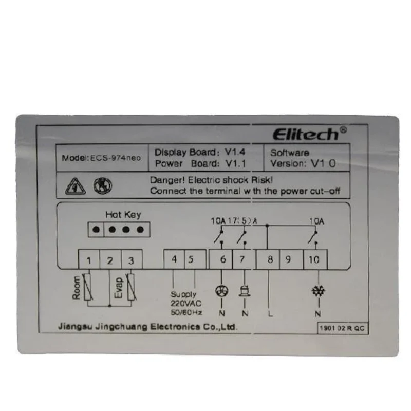 Thermostat de réfrigération ECS-974