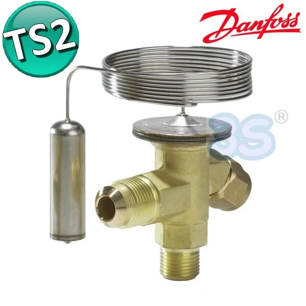 Thermostat d'expansion Danfoss TS2 pour gaz R404A R507