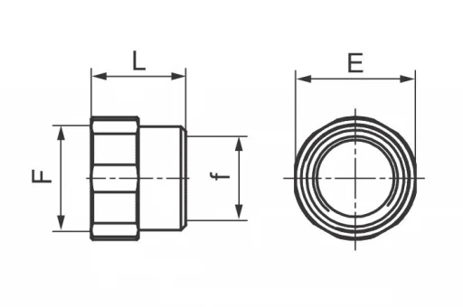 Manchon réducteur en acier zingué 1/2'' x 3/8'' femelle-femelle - 1 PIÈCE