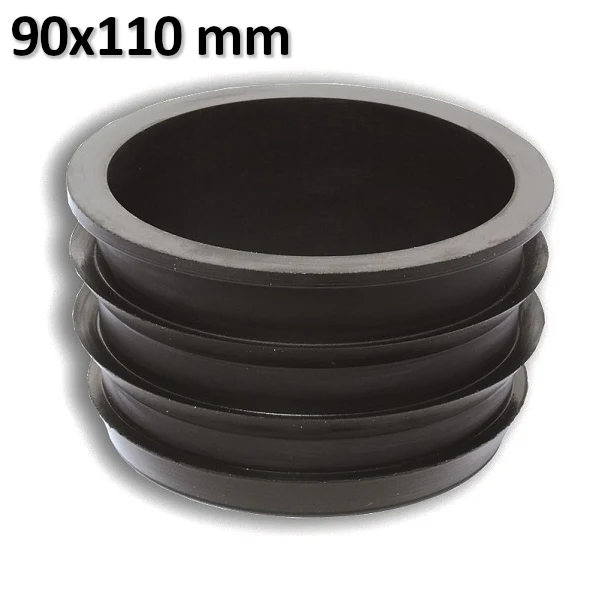 Réducteur en caoutchouc noir mm 90 x 110