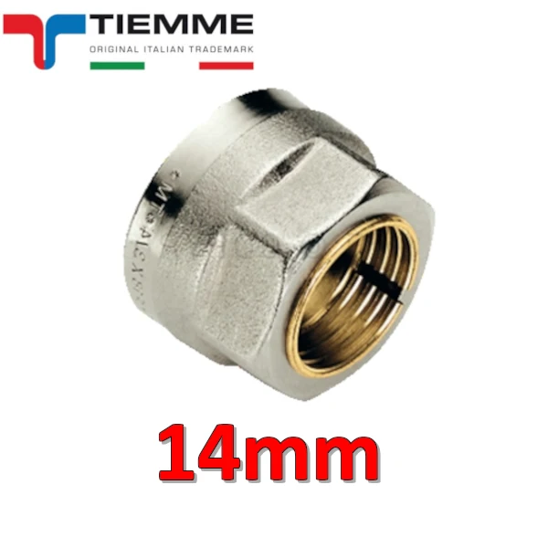Adaptateur de raccord TIEMME pour vanne WATERBLOC pour tuyau en cuivre Ø 14 mm - 3/4''