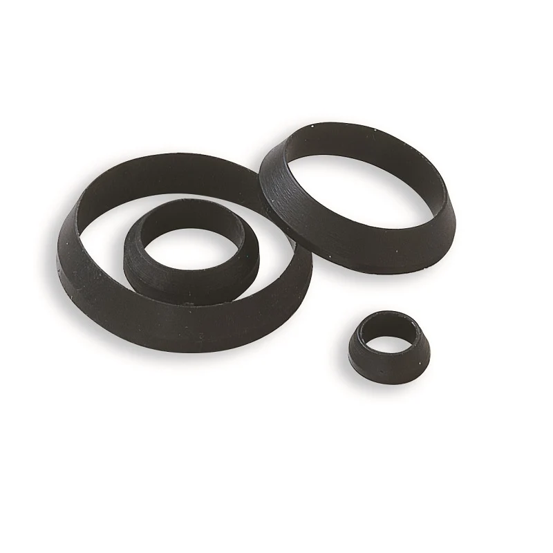 1 pièce - Joint conique souple en PVC noir pour raccords de siphon de 1 pouce